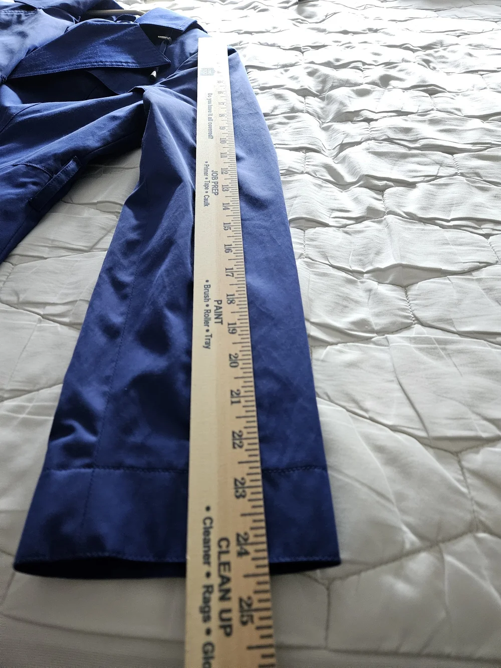 Michael Kors Royal Blue Hooded Trench Coat